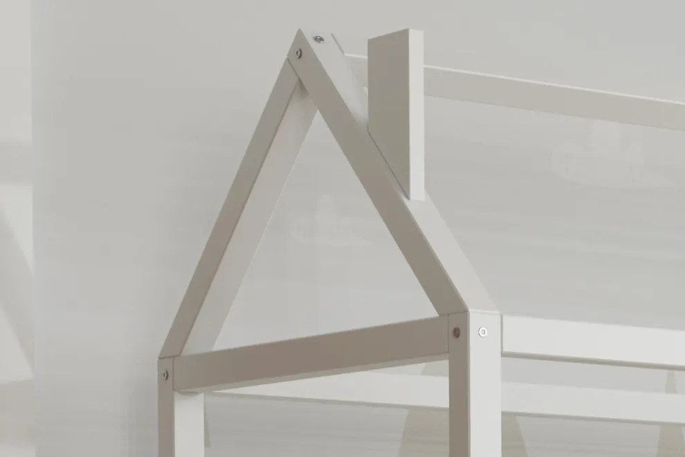 Úložný regál DOMČEK - biely