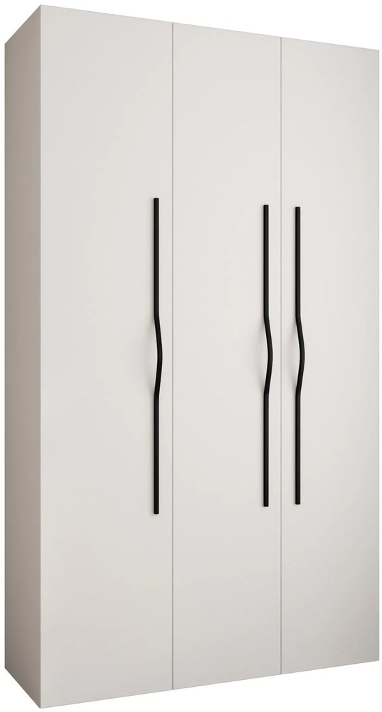 Šatníková skriňa 140 cm Carmela 40-2 (biela + čierna). Akcia -20%. Vlastná spoľahlivá doprava až k Vám domov. 1126561