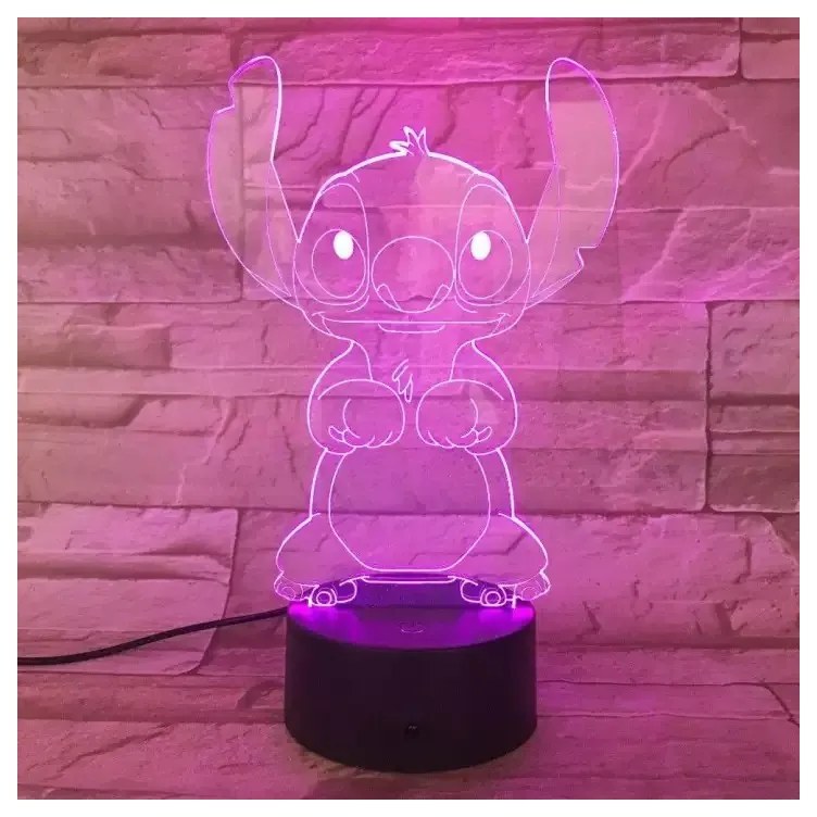 3D LED Lampička Stitch