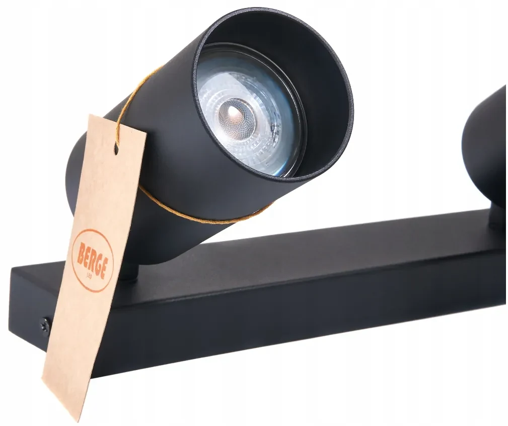 BERGE Stropné bodové svietidlo LED VIKI-L 2x GU10 čierne