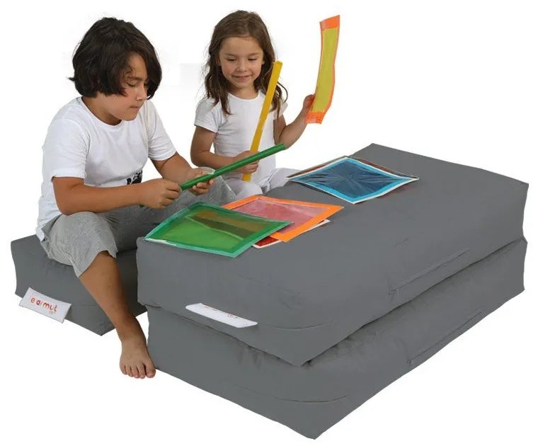 Sivá detská pohovka 100 cm Nier – Floriane Garden