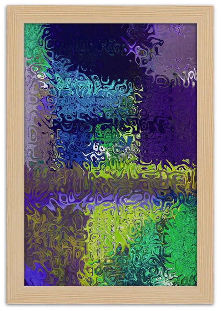 Gario Plagát Fialová abstrakcia Farba rámu: Bez rámu, Rozmery: 70 x 100 cm