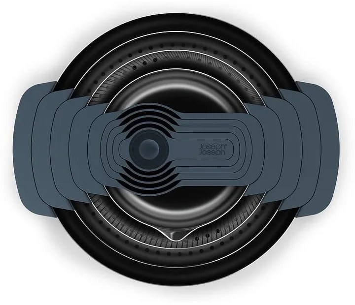 Misy v lesklo striebornej farbe v súprave 9 ks Nest 100 Collection – Joseph Joseph