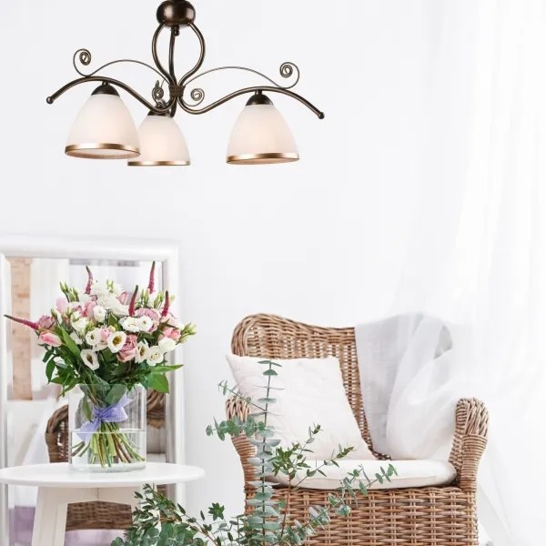 Luster na reťazi RETRO II 3xE27/60W/230V