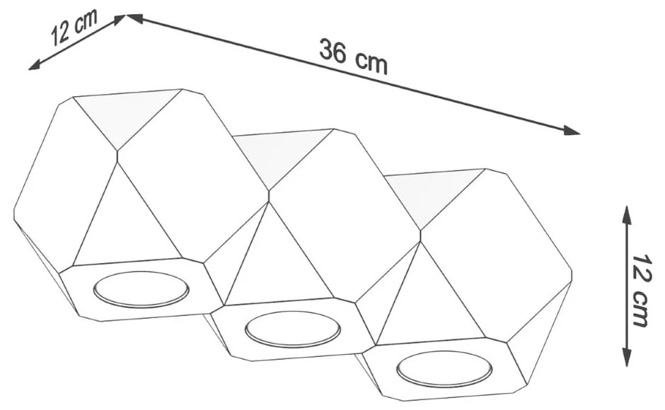 Bodové svietidlo v prírodnej farbe 12x36 cm Vige – Sollux