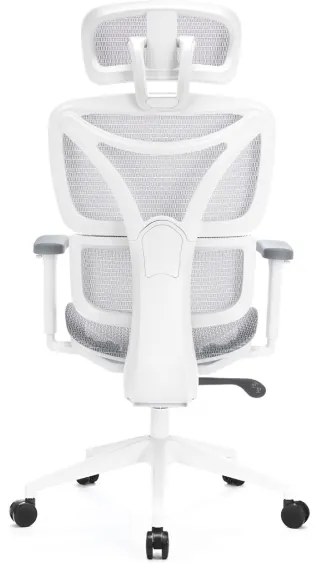 Kancelárska ergonomická stolička LEVANO šedá/biela/čierna