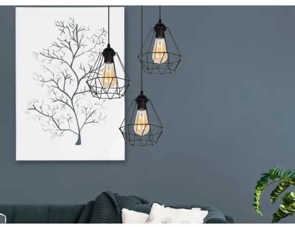 Luster na lanku DIAMENT 3xE27/60W/230V