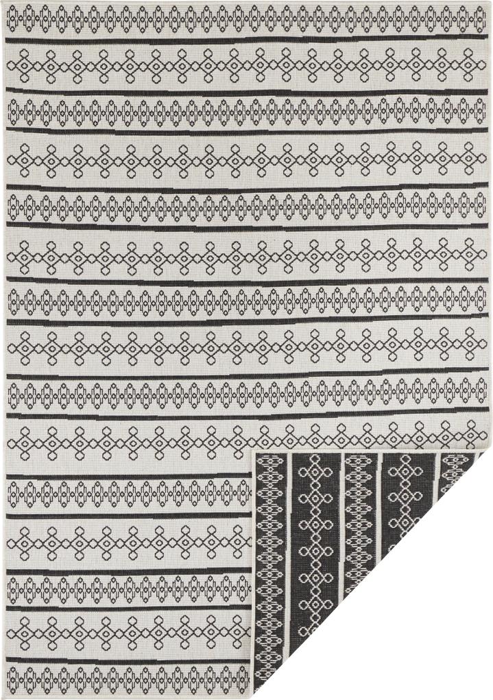 Bougari - Hanse Home koberce AKCE: 80x150 cm Kusový koberec Twin Supreme 103761 Black/Cream - 80x150 cm