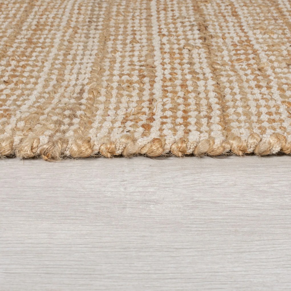 Flair Rugs koberce Kusový koberec Levi Chenille Jute Natural - 80x150 cm