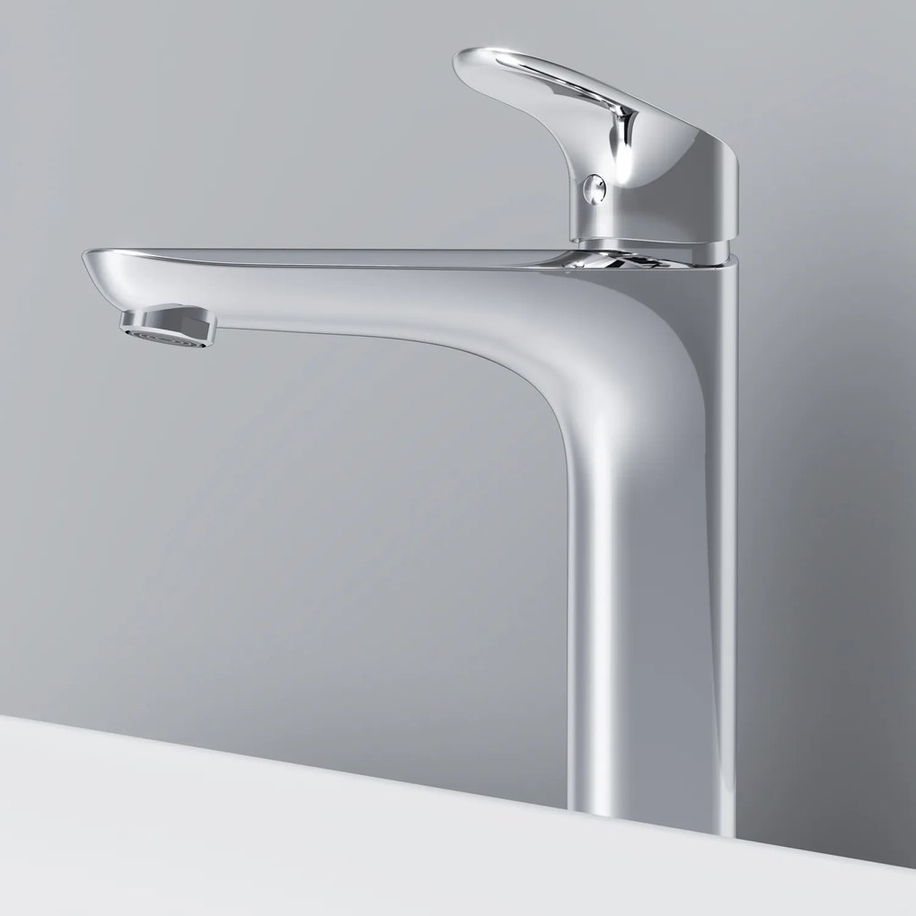 Umývadlová batéria AM.PM Like FLA92200 vysoká s odtokovým ventilom, chróm