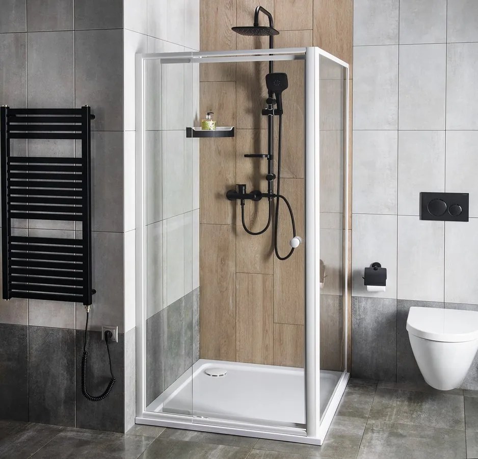 Aqualine Aqualine, AMICO sprchové dvere výklopné 740-820x1850mm, číre sklo, G70