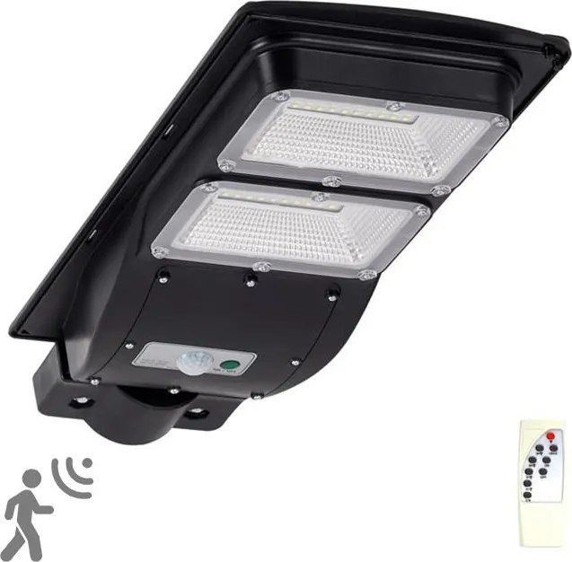 LED Solárna pouličná lampa so senzorom STREET 2xLED/6W/3,2V IP65 + DO
