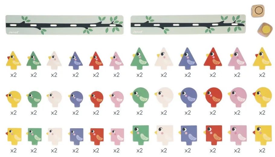 Didaktická triediaca hračka - vtáčiky