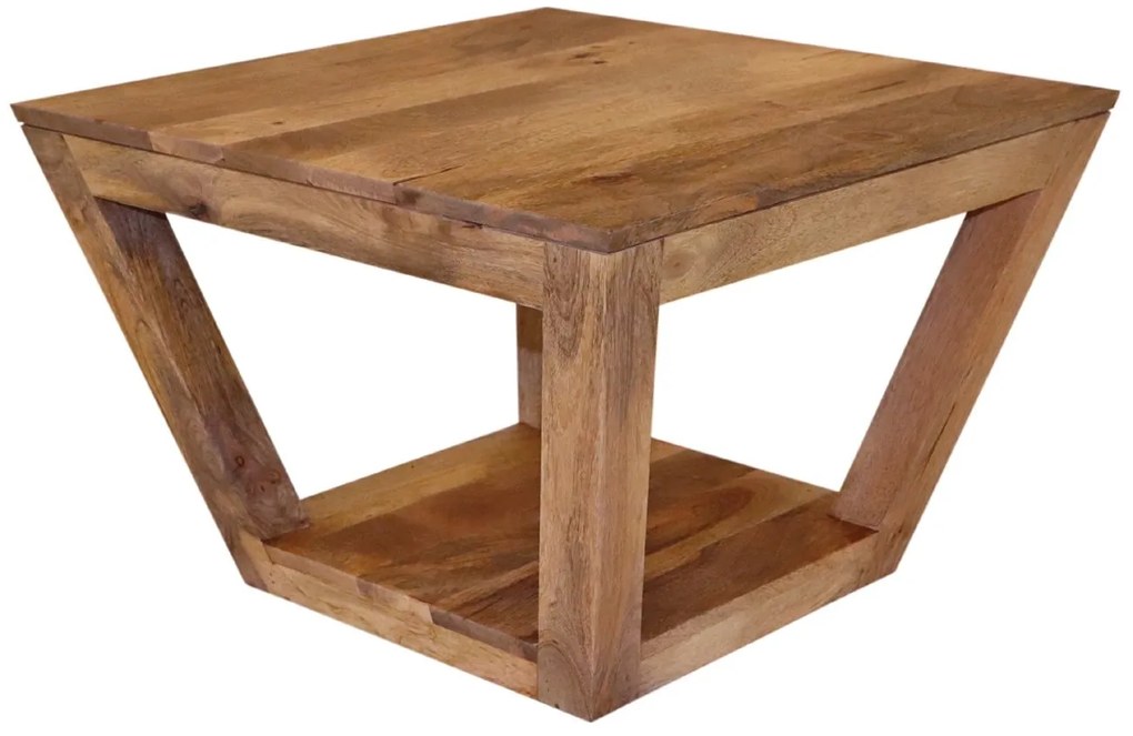 furniture-nabytek.cz - Konferenčný stôl s úložným priestorom z mangového dreva 60x40x60