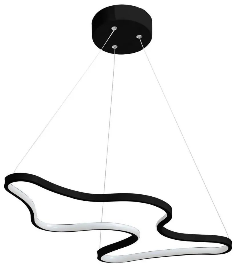 LED luster na lanku ARTISAN LED/36W/230V 6500K čierna