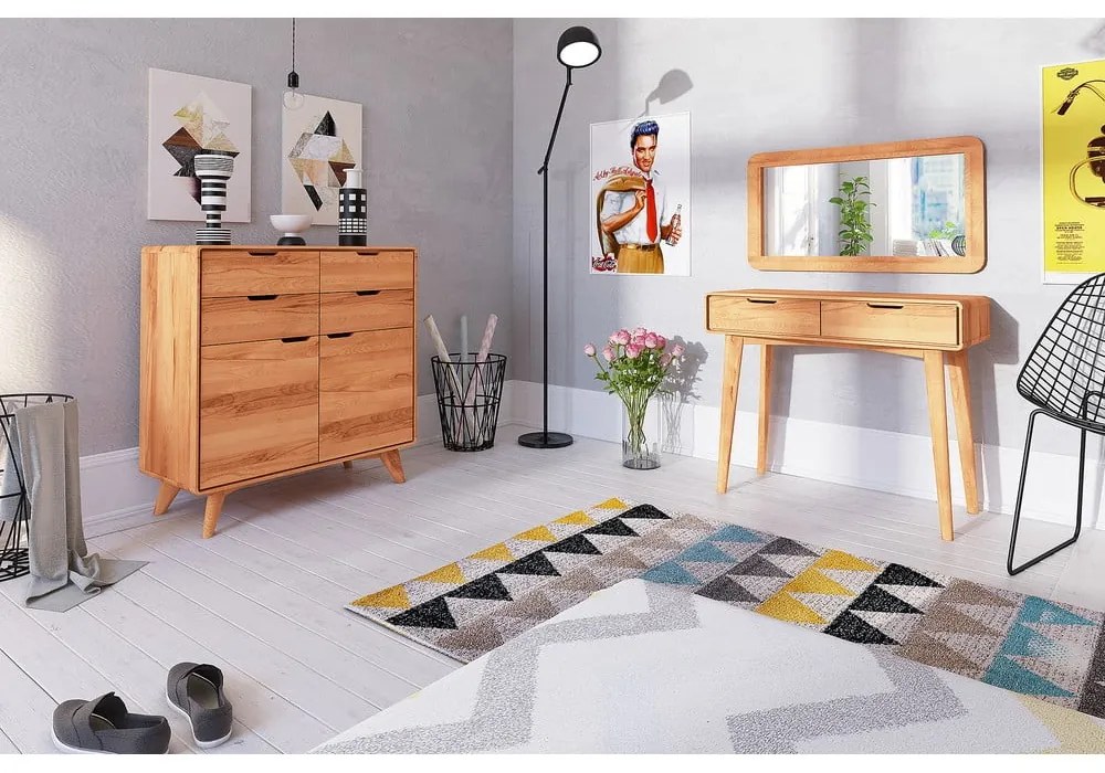 Toaletný stolík z bukového dreva 90x40 cm Greg - The Beds