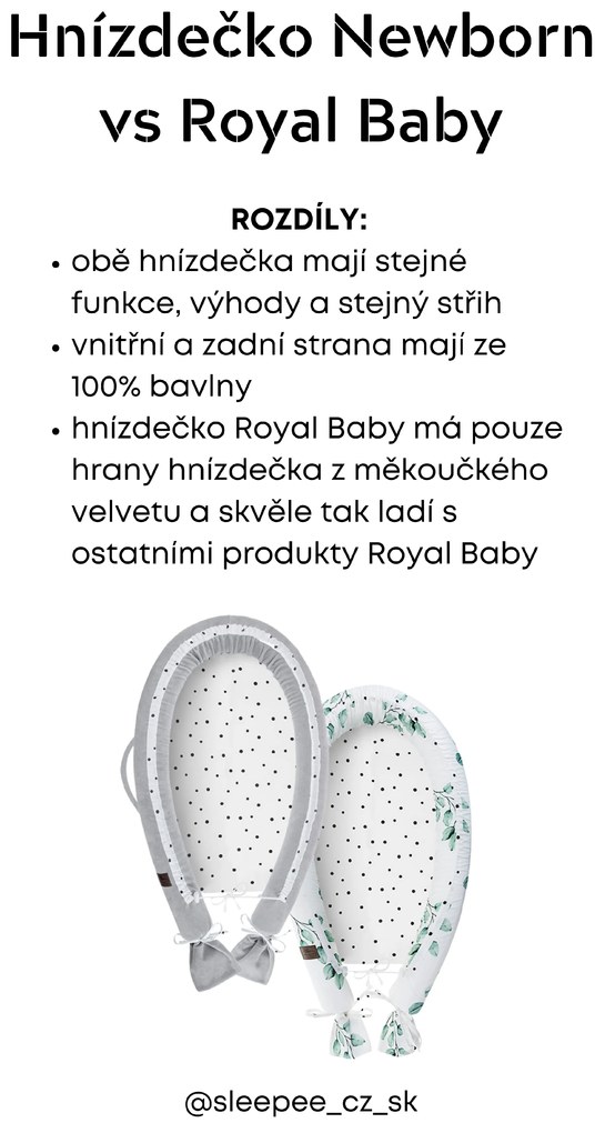 Zamatové hniezdočko ROYAL BABY pre bábätko pieskové