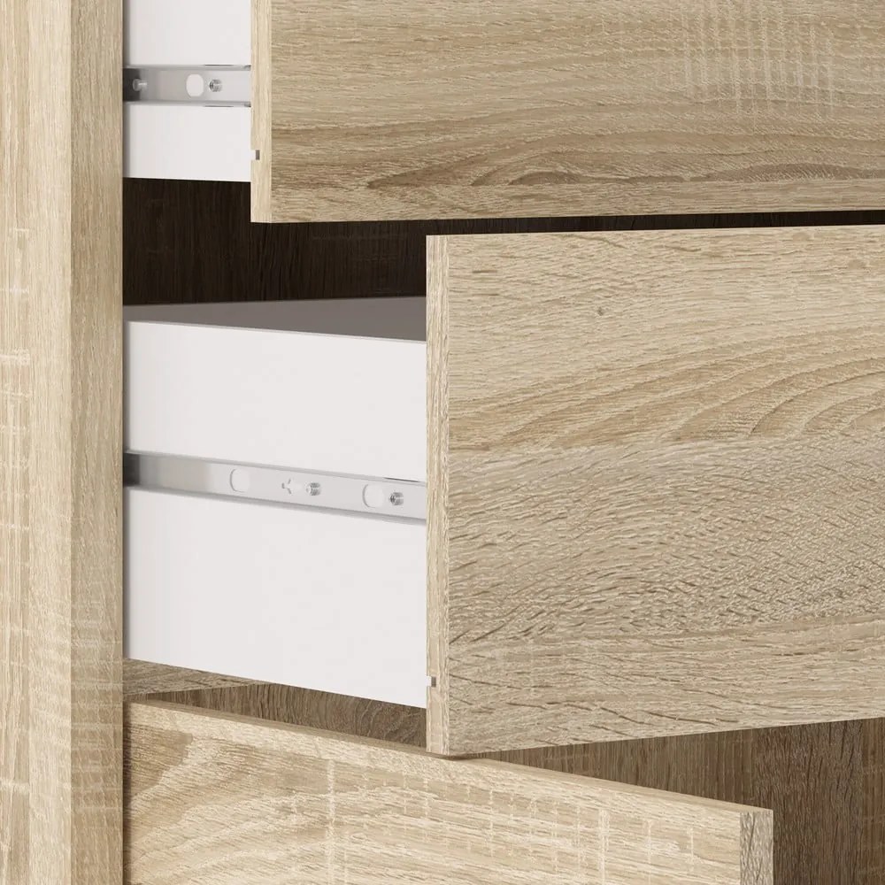 Modulárna knižnica v dekore duba v prírodnej farbe 89x113 cm Prima – Tvilum