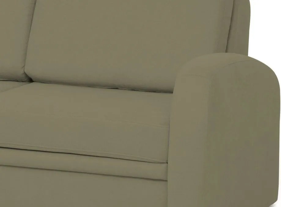 Pohovka s rozkladom Impuls, svetlo olivovo-zelená látka