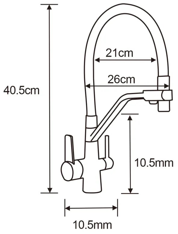 Mexen Pablo, granitový drez 752x436x161 mm, 1-komorový a drezová batéria Duo, biela, 6510-20-671701-07-B