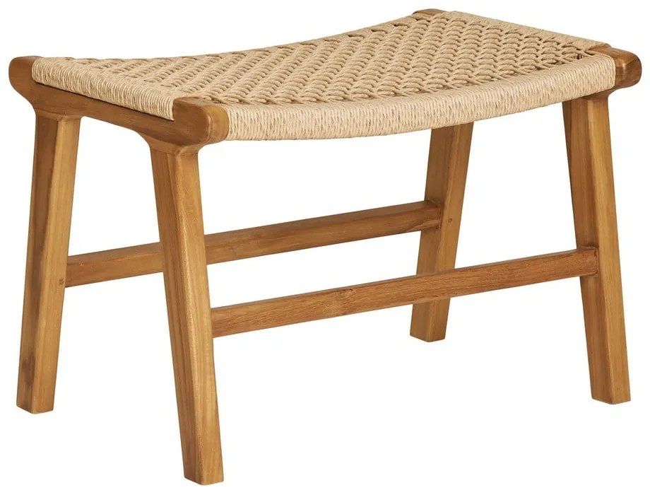 Kreslo s podnožkou s výpletom v prírodnej farbe Derby – House Nordic