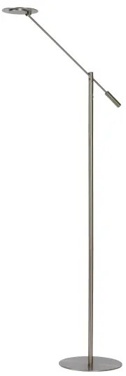 Lucide 19766/09/12 - LED Stmievateľná stojacia lampa ANSELMO LED/9W/230V chróm