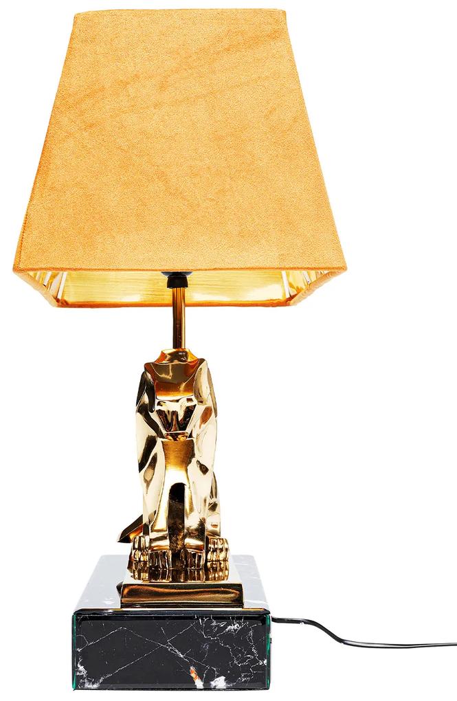 Geometric Leopard stolová lampa hnedá