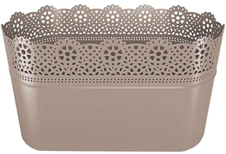 Kvetináč Lace – Mocca Dlac285-7529u