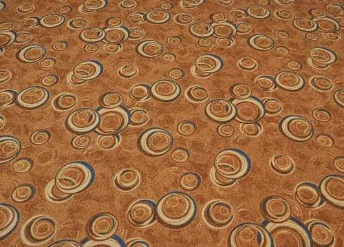 Koberce Breno Metrážny koberec DROPS 64, šíře role 500 cm, oranžová, viacfarebná