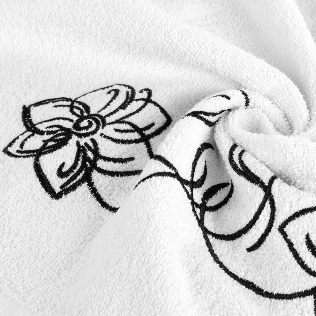 FROTÉ UTERÁK LILA SADA 1KS 30X50 CM, 1KS 50X90 CM, 1KS 70X140 CM BIELA