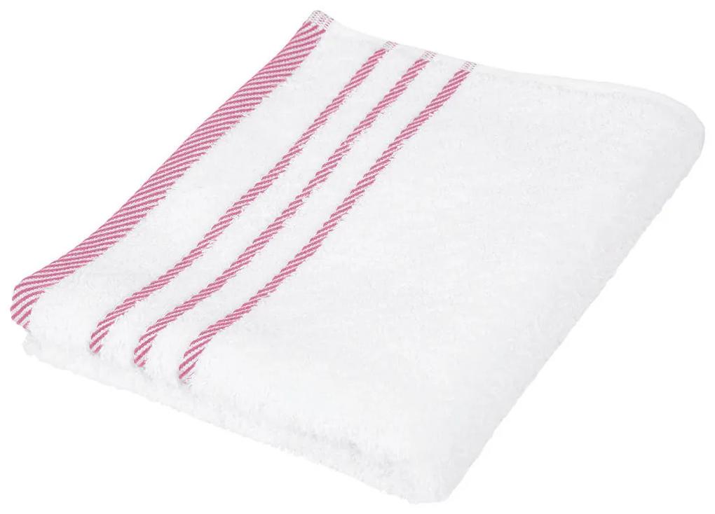 XXXLutz UTERÁK NA RUKY, 50/90 cm, ružová, biela Esposa - Kúpeľňový textil - 008729001801
