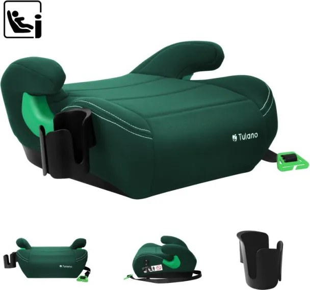 Detský podsedák do auta Cabby 25 zelený