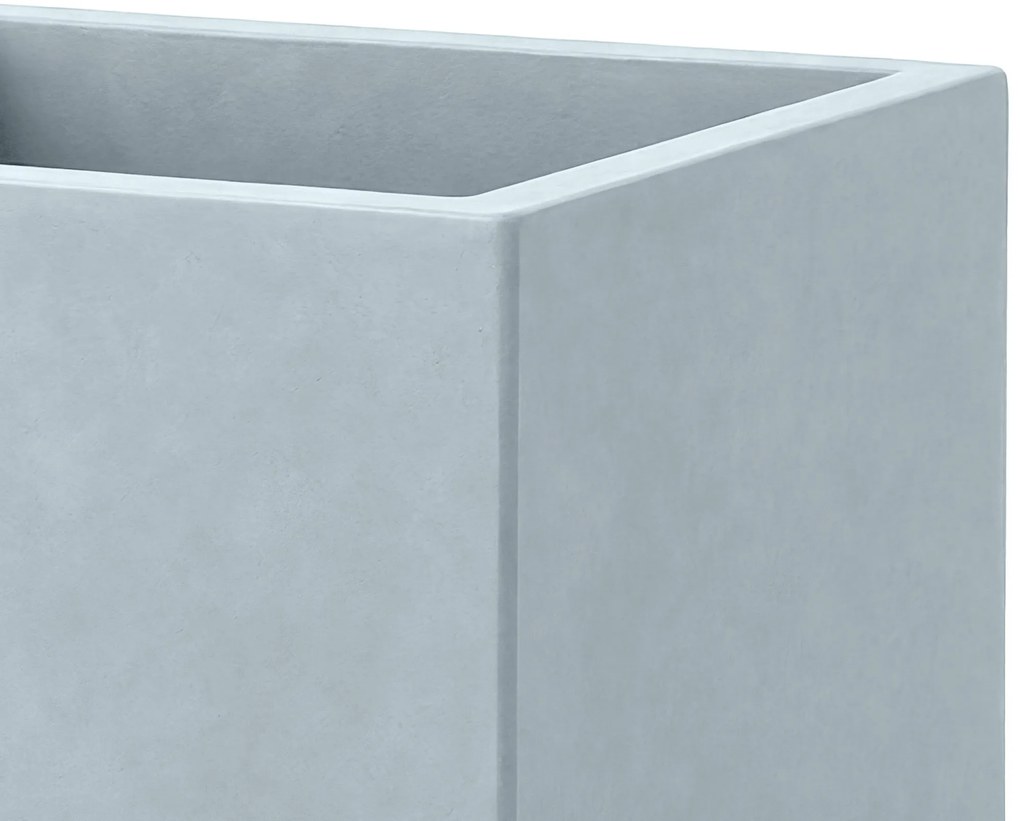 Sada 2 ks kvetináčov 3 square - sivá