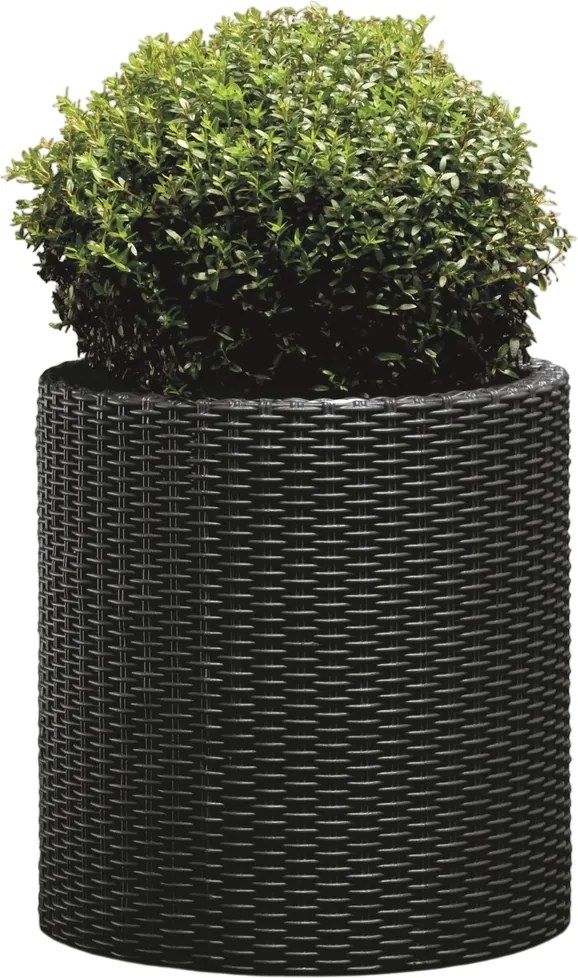 Keter kvetináč Cylinder L 39 l, antracitová