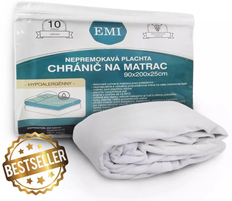 Nepremokavá plachta s gumičkou po obvode EMI, Plachta 90x200