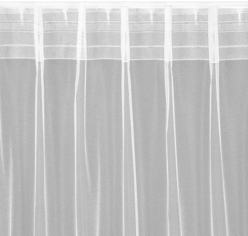 Biela záclona na flex páske TONIA 300x300 cm