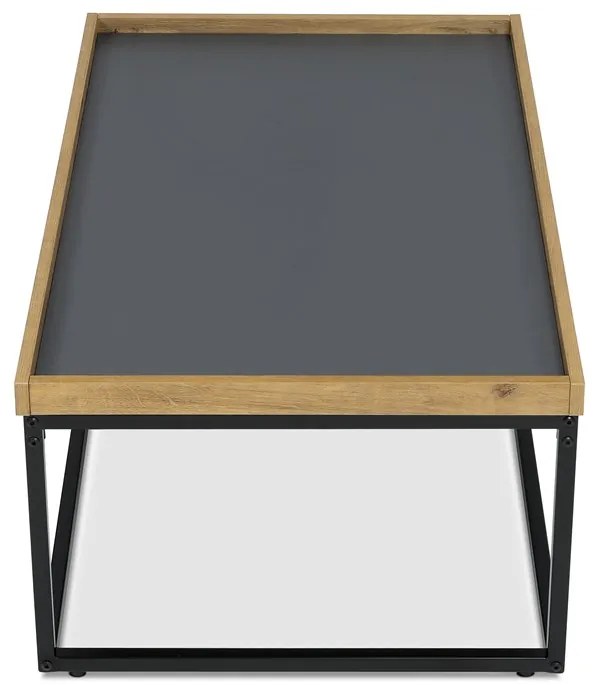 Autronic BONTEC Konferenčný stolík 100x60cm, mdf, dub, CT-613 OAK Farba: Šedá