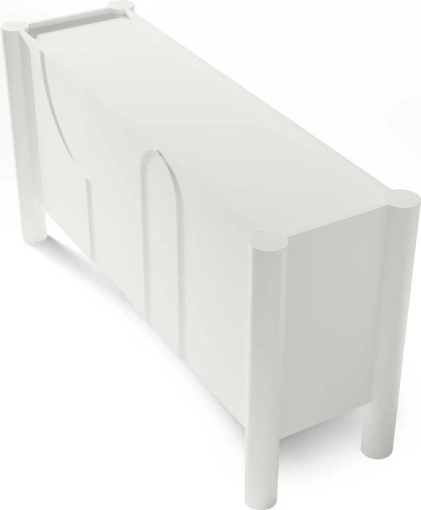Dizajnová komoda Lunaria 160 cm biela