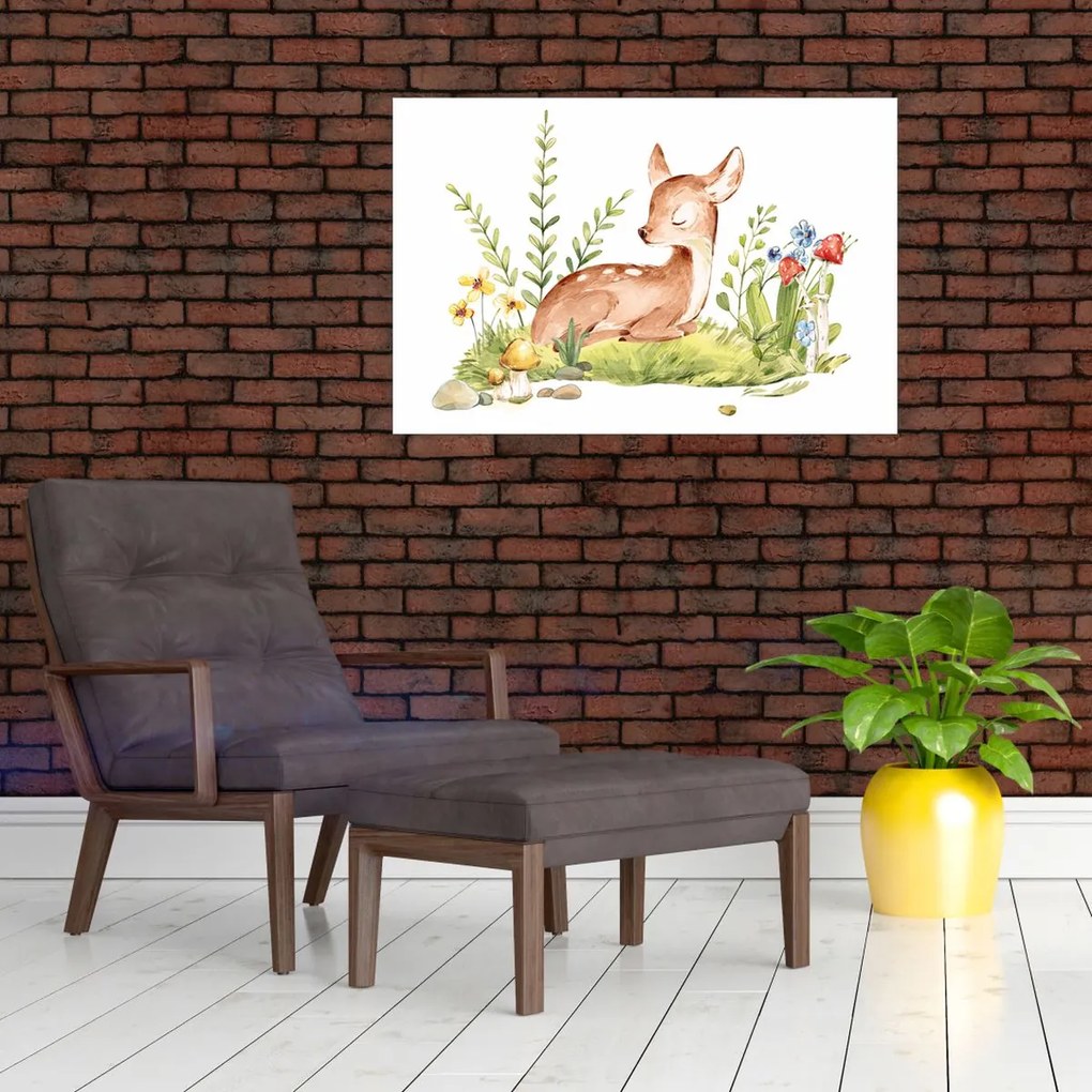 Obraz - Malý srnček (90x60 cm)