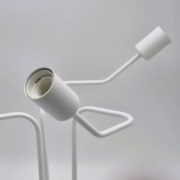 Prisadený luster MATYLDA 3xE27/60W/230V biela