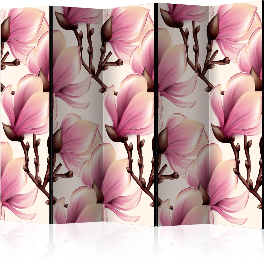 Paraván - Blooming Magnolias [Room Dividers] 225x172