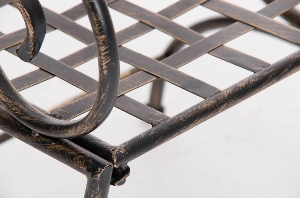 Kovová stolička Lotta s područkami - Bronzová