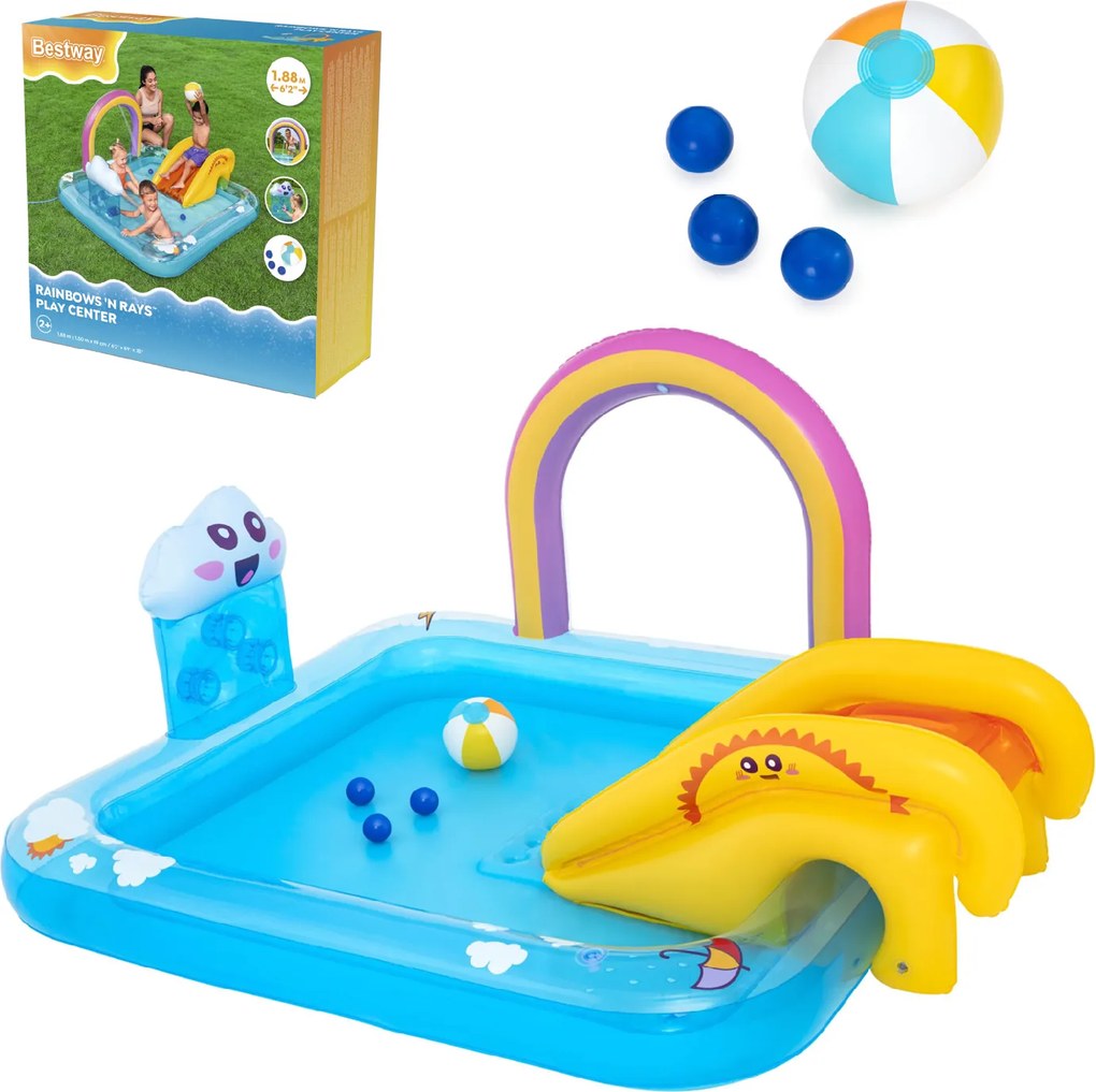 CH NAFUKOVACIE VODNÉ IHRISKO – RAINBOW 188 x 150 x 89 CM *5059