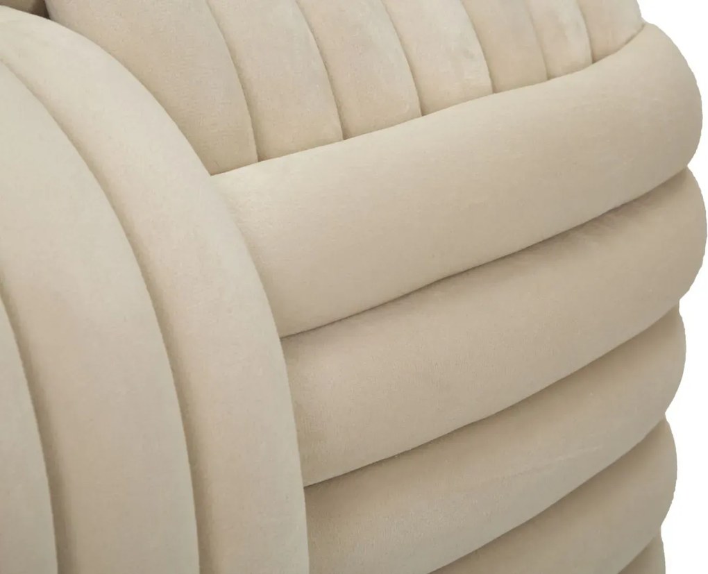 Lavice Softy 90 cm samet krémová
