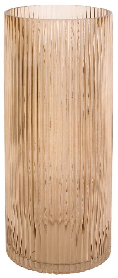 Svetlohnedá sklenená váza PT LIVING Allure, výška 30 cm