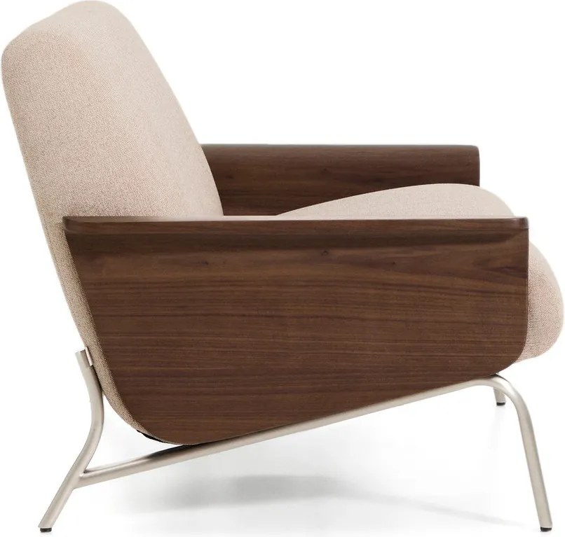 Svetlohnedá ženilková pohovka 165 cm Amsen – Kave Home