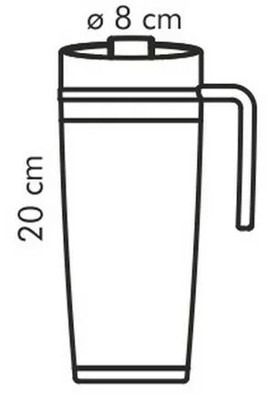 Tescoma Cestovný termohrnček CONSTANT 0,4 l nerez