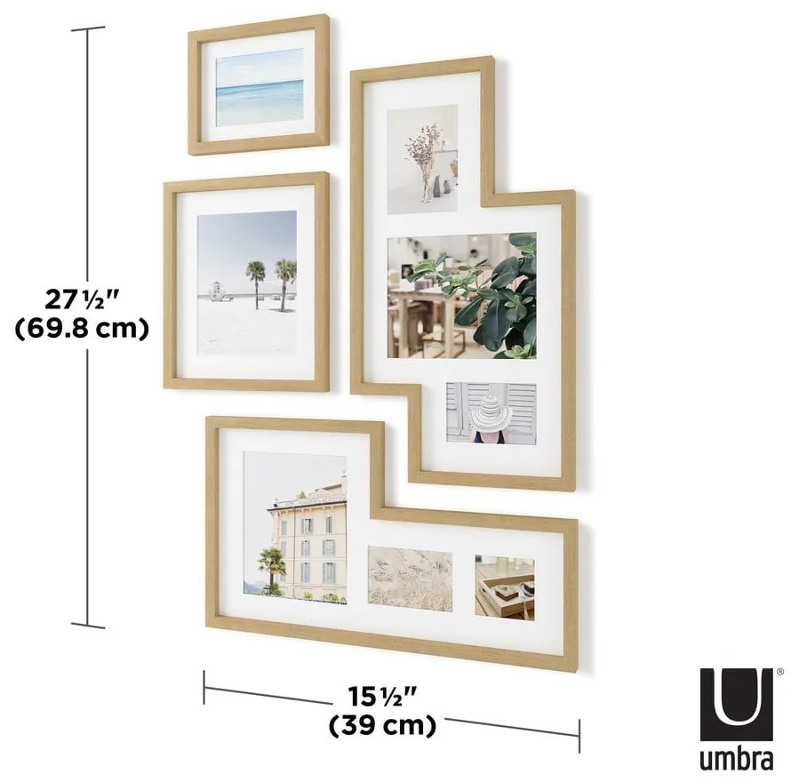 Plastové rámčeky v súprave 4 ks 38x69 cm Mingle – Umbra
