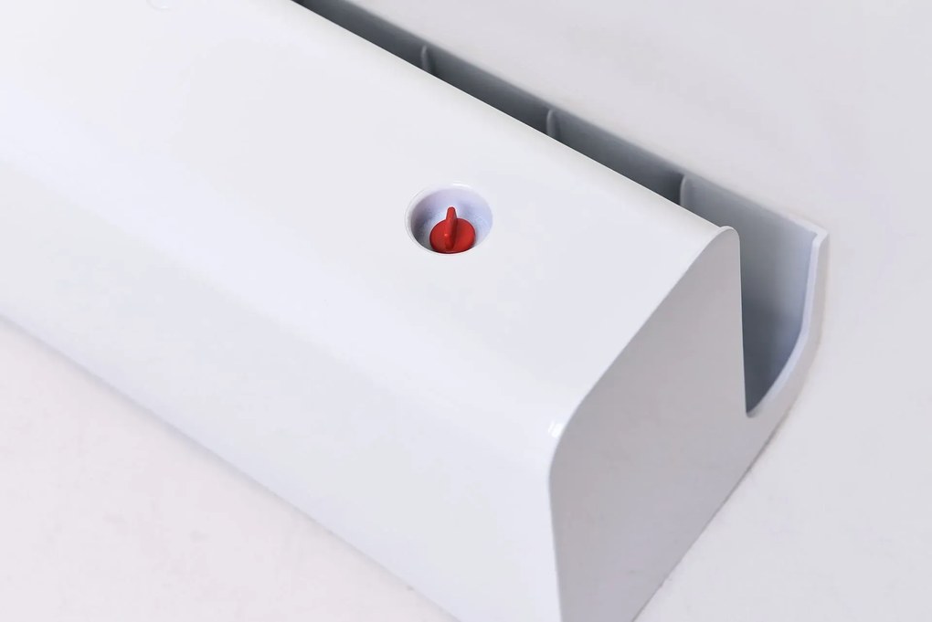 Balkónový hrantík BALKONA CLASSICO, plast, šírka 80 cm, biely lesk