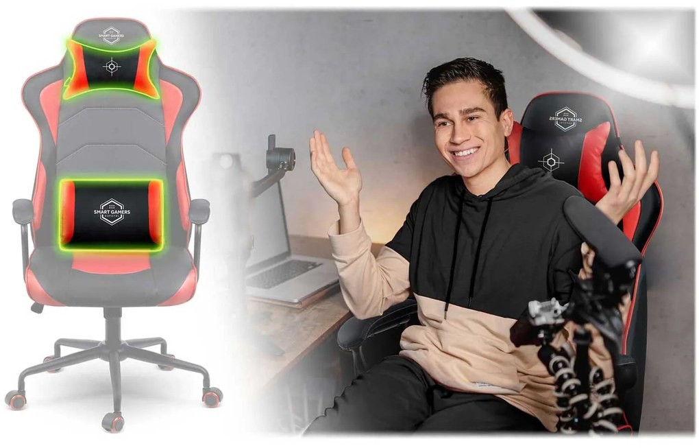 Herná stolička Sofotel Katarina 2590 - červená